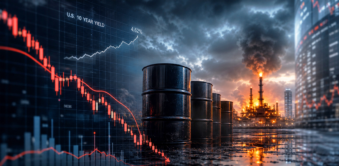 Café da Manhã Yields e Petróleo em alta